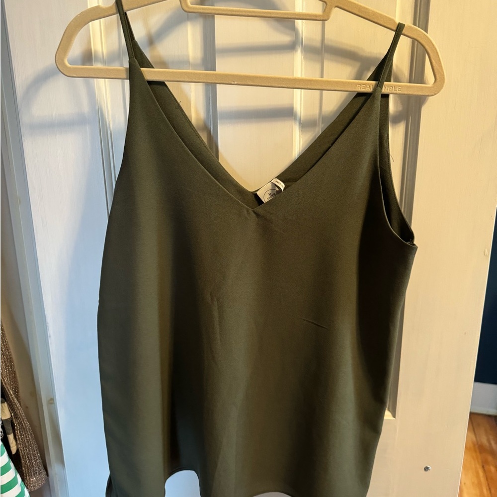 Olive tank top